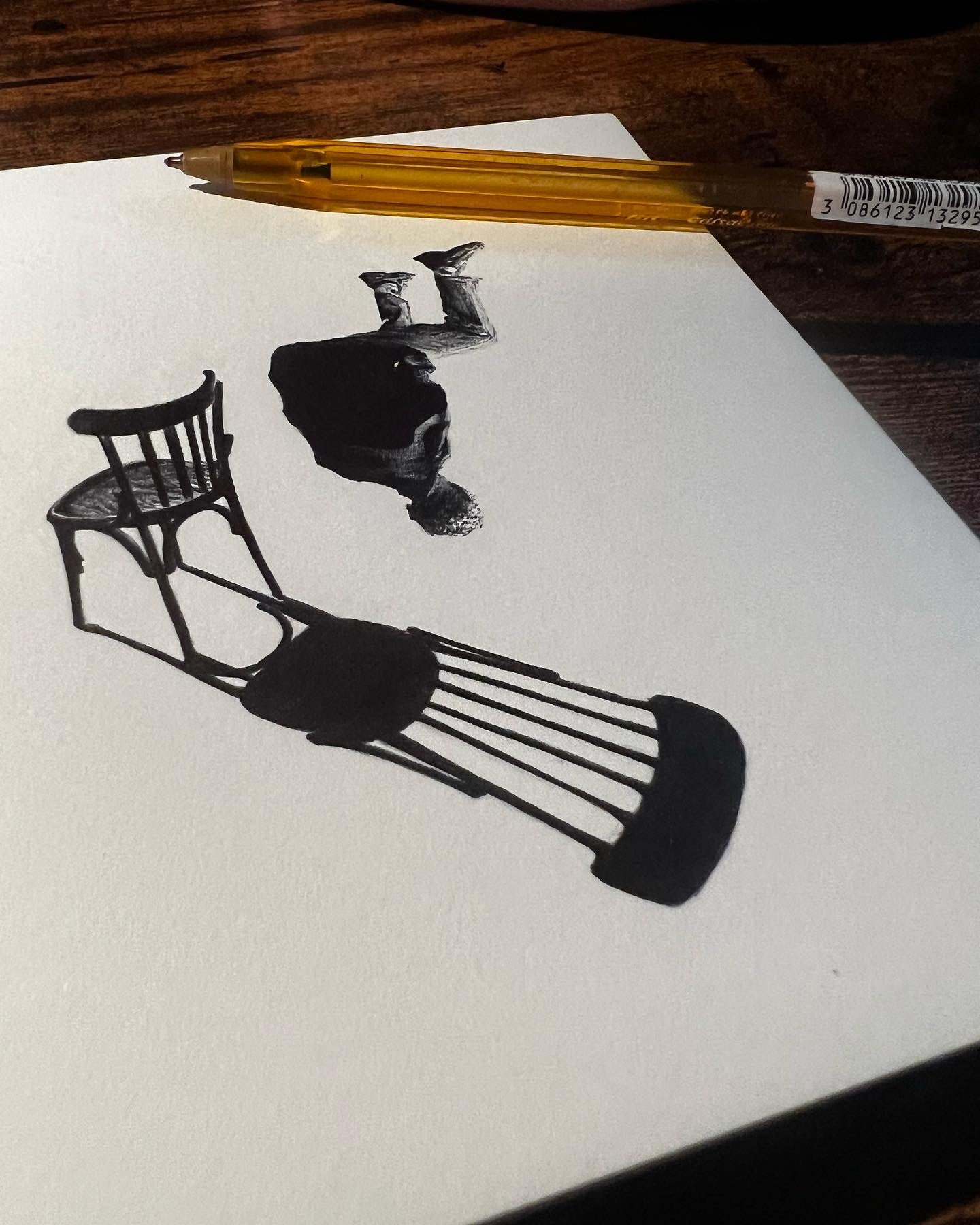 Dessin stylo bic petit format